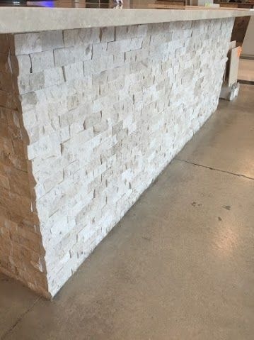 5X10Cm Klasik Doğal Taş Traverten Patlatma Mozaik Duvar Kaplama