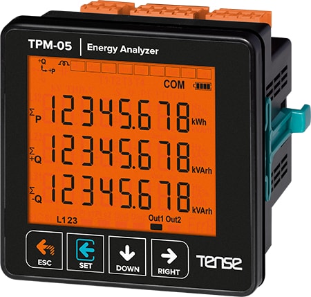 Tpm-05 Enerji Analizörü Şebeke Analizörleri Haberleşmeli