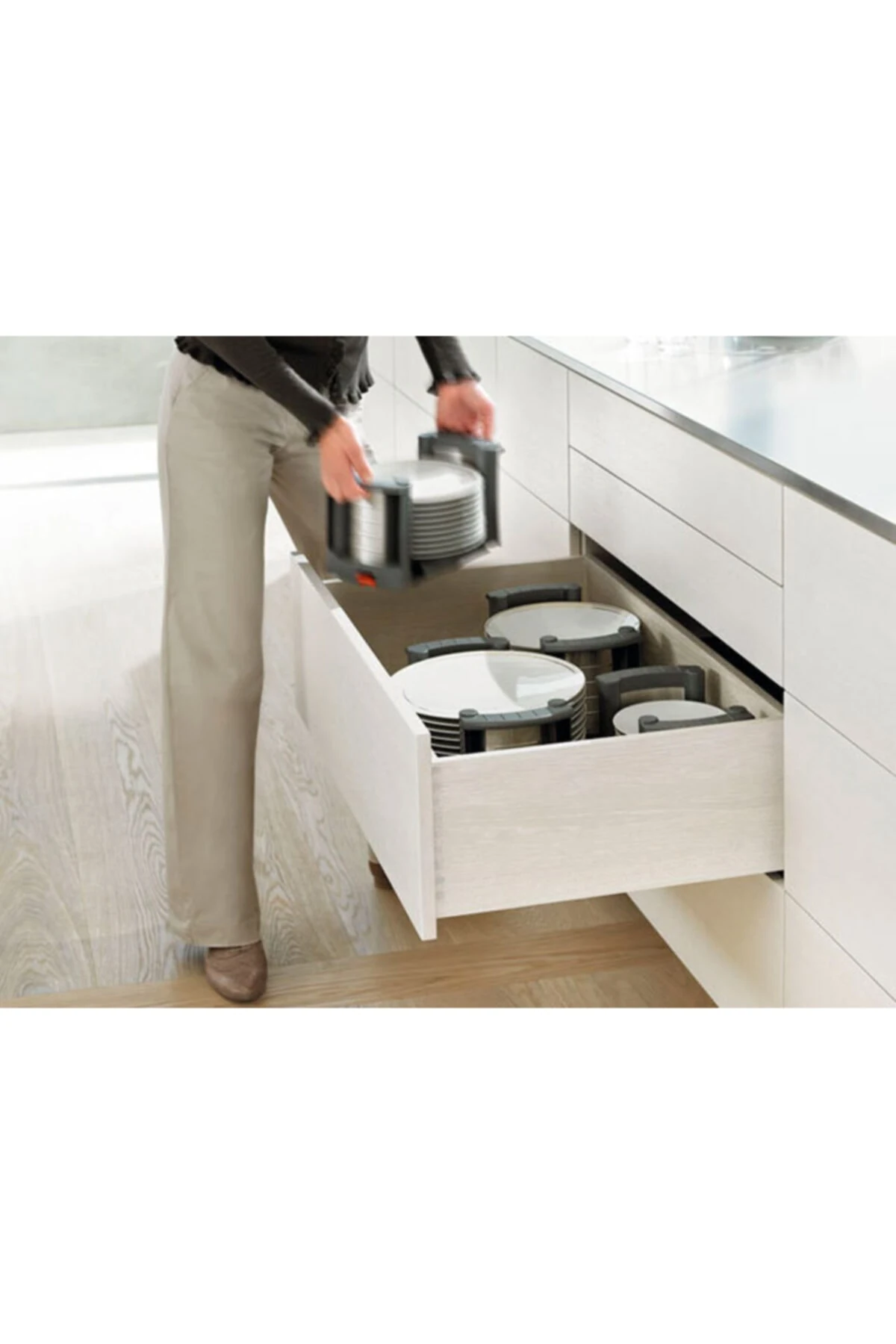 766h6500s Blum Movento Çift Açılım Frenli Ray 65 Cm