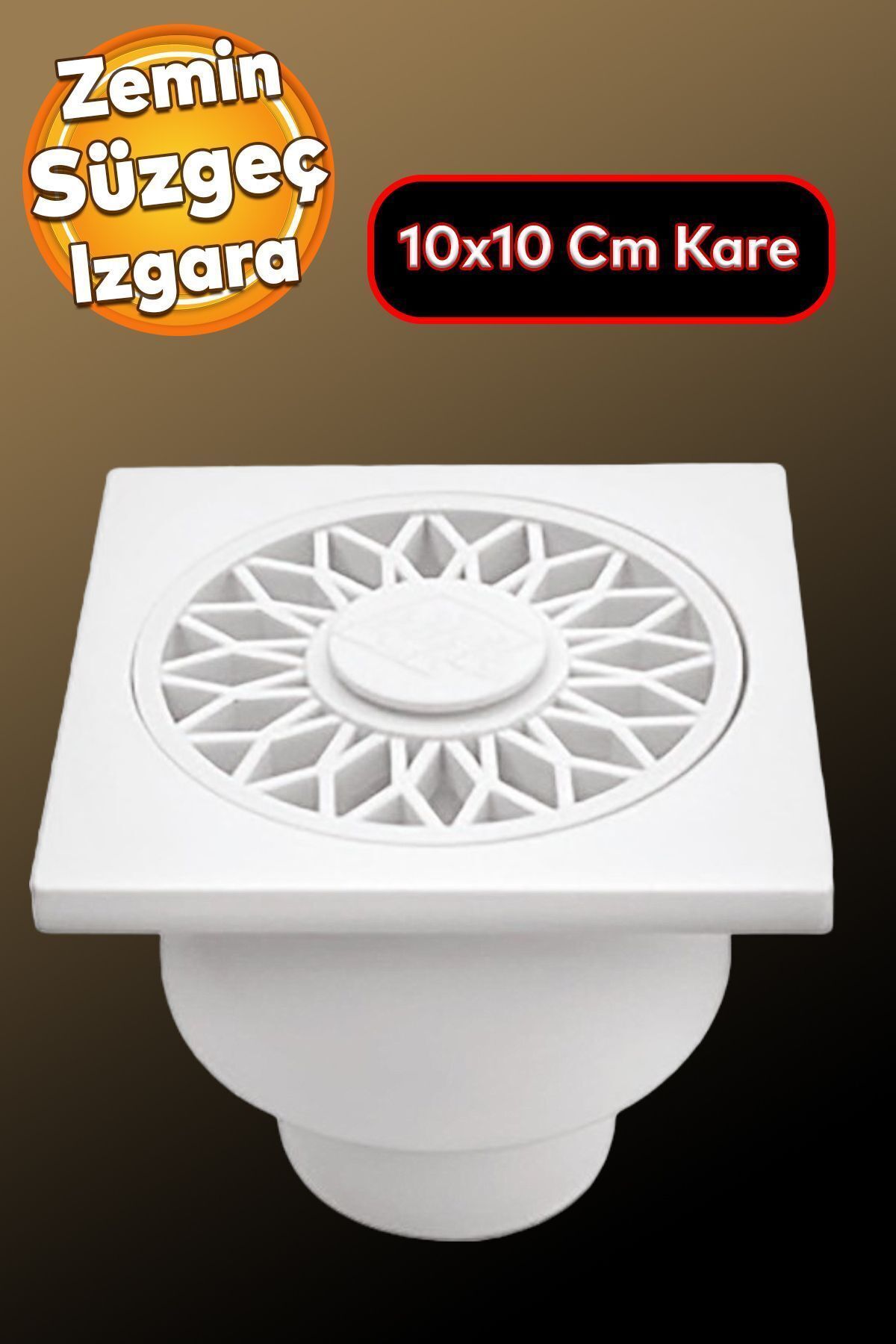 Banyo Yer Süzgeci Süzgeç Izgara Lavabo Pis Su Gideri Kapak 50 Mm Alttan Giderli Yer Sifonu