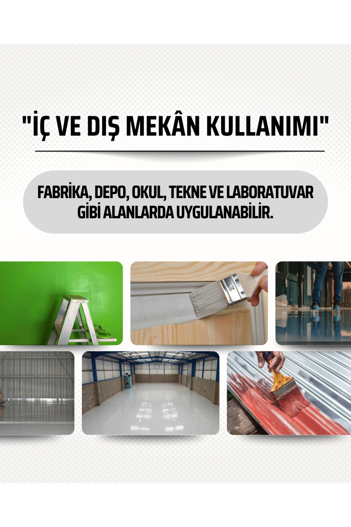 Hibrit Reçineli Çift Bileşenli Parlak Son Kat Genel Boya