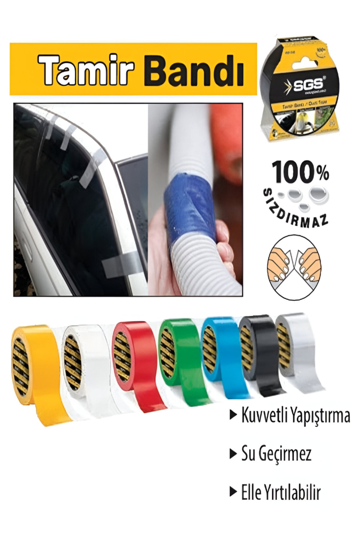 Tamir Bantı 48 Mm X 10 Metre Gri – Su Geçirmez, Kuvvetli Yapıştırma, Çok Amaçlı