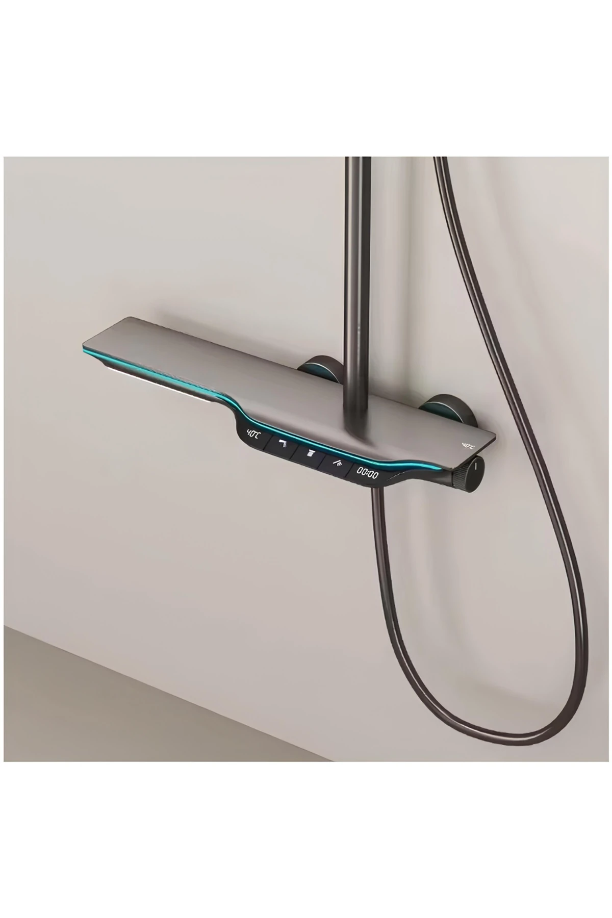 Dijital Led Göstergeli Termostatik Akıllı Piyano Duş Seti Tepe Duş Seti