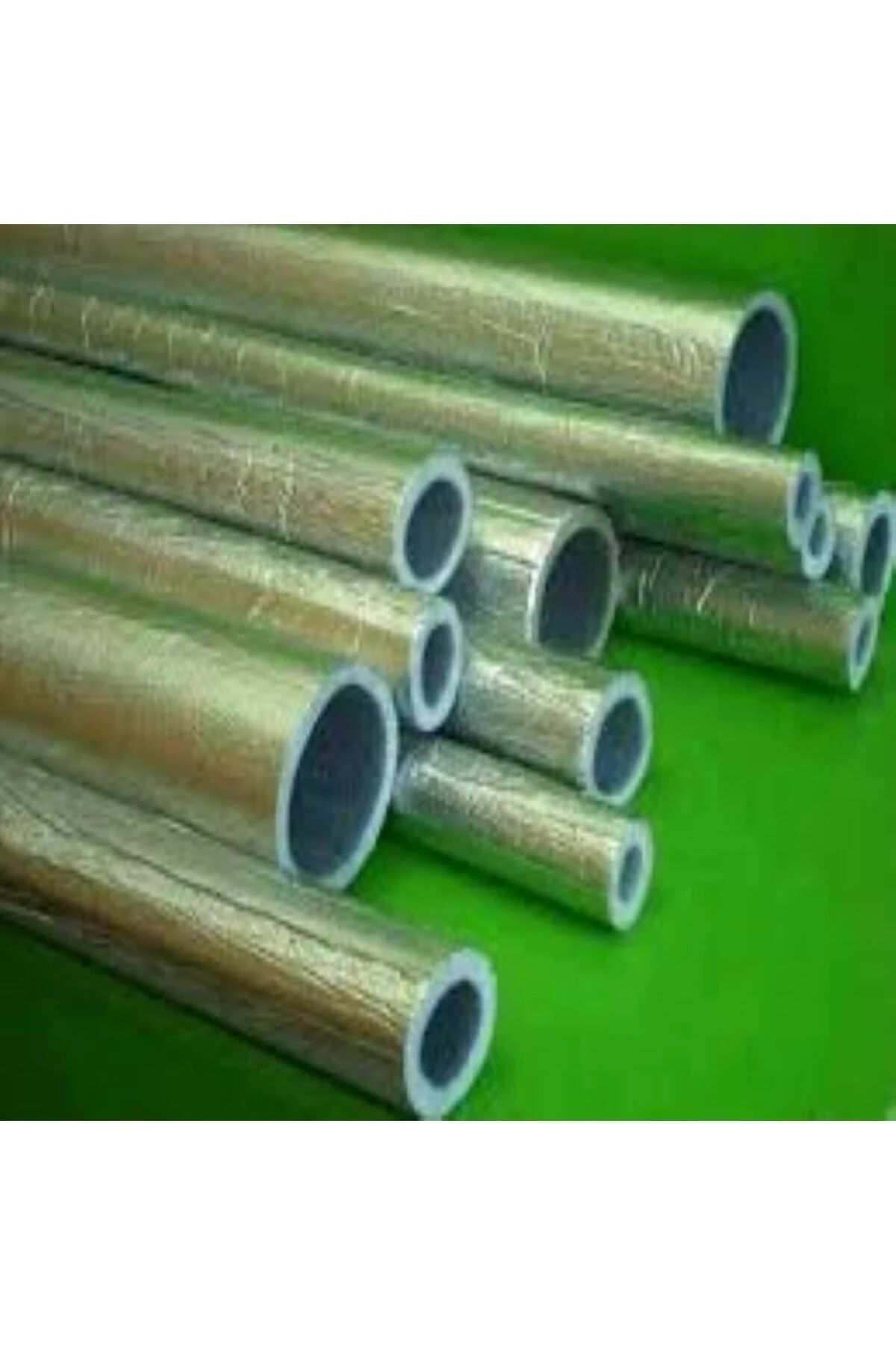 32 Mm'lik Alüminyum Folyolu Izole Boru (1 Metre) 10 Adet 35/10 Folyoluboru Isı Izolasyon