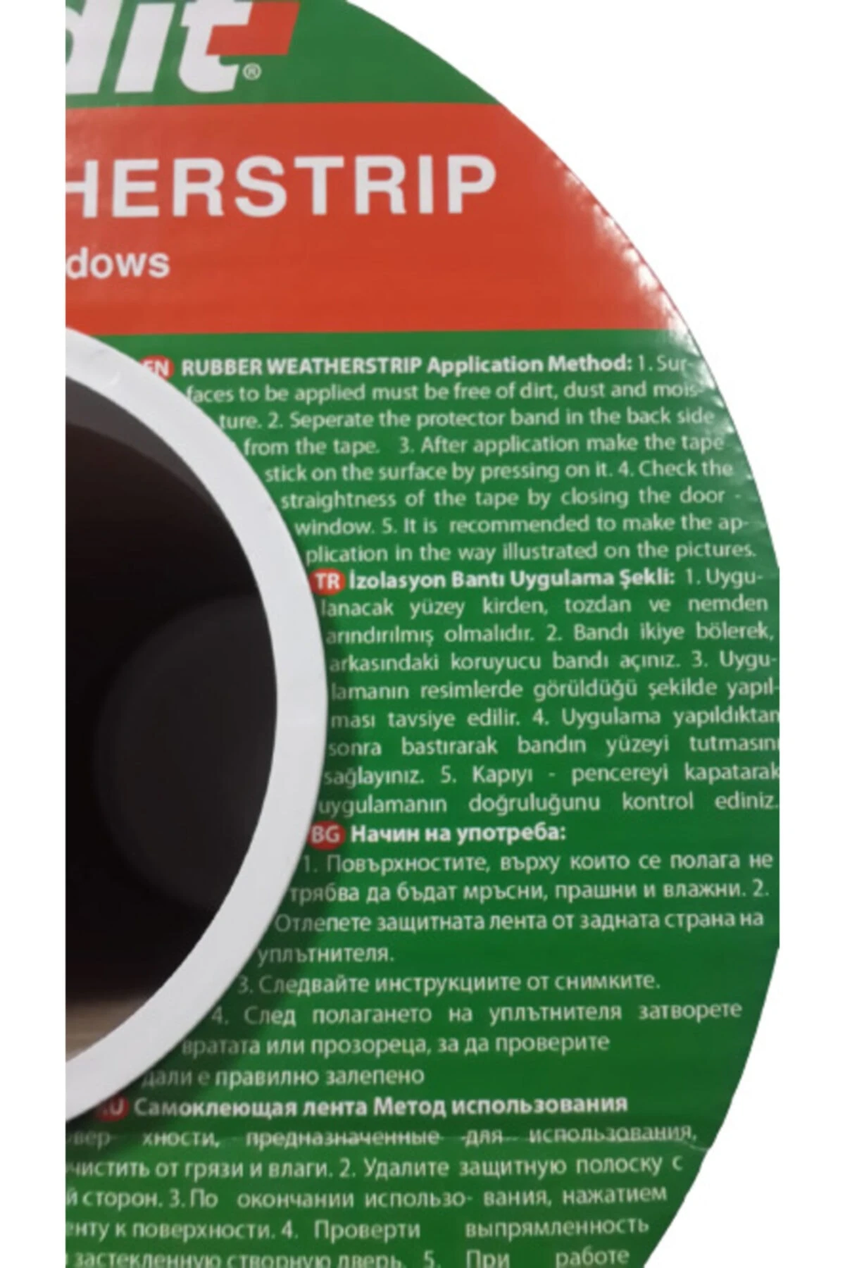 Kapı Pencere Isı Yalıtım Fitili Yapışkanlı Izolasyon Contası 9 M 9x2=18 M Kahverengi