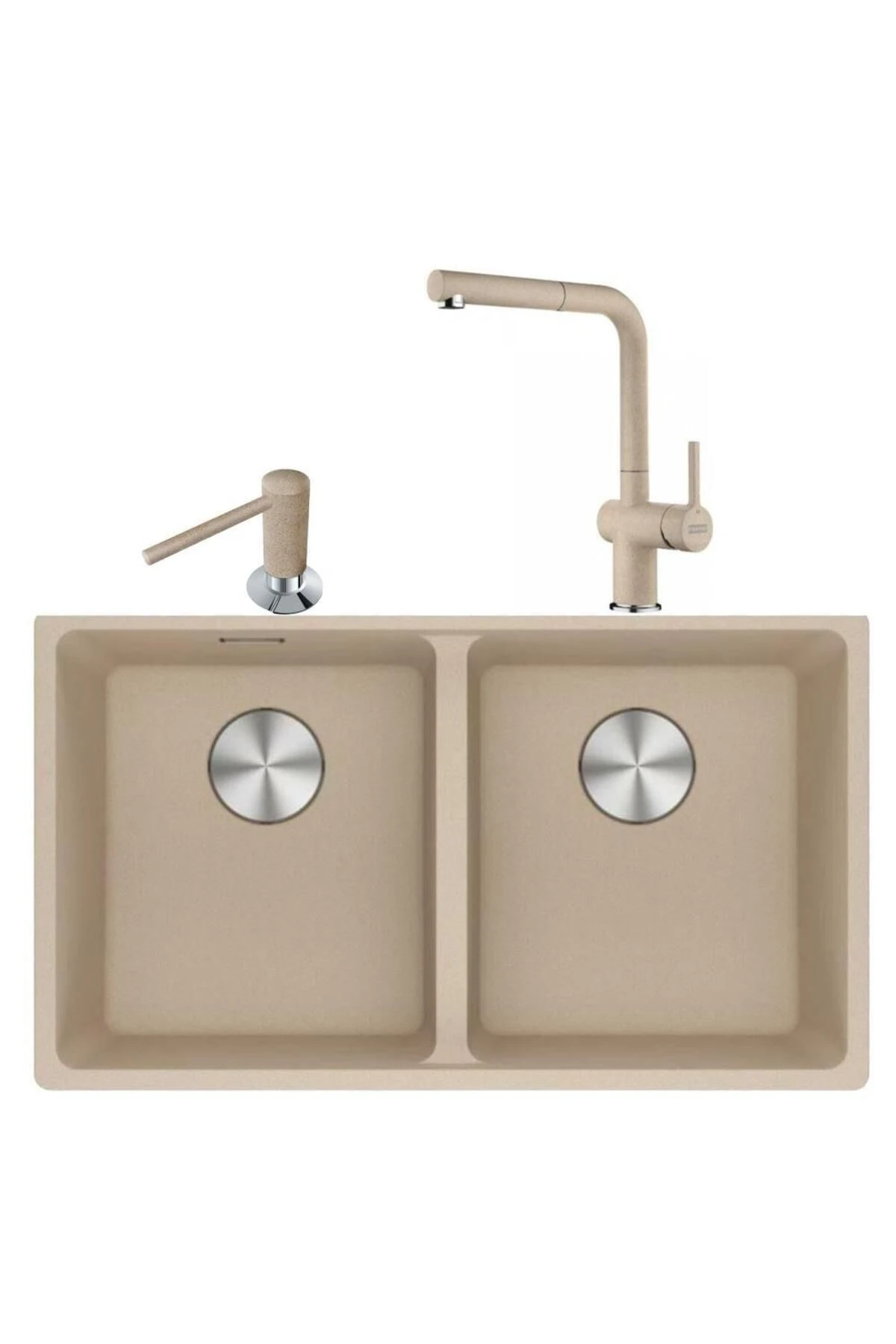 Maris Mrg 120-35-35 Avena Granit Eviye + Active Plus Doccia 2.0 Armatür + Comfort Sıvı Sabunl