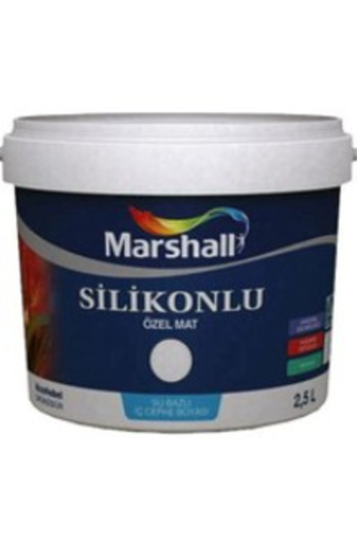 Silikonlu Özel Mat 2,5 Lt Lila Rengi (makinada Renklendirilir)