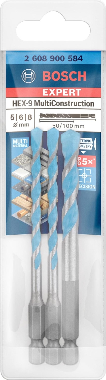 Expert Hex-9 Çok Amaçlı Matkap Ucu 3'lü Set 2608900584