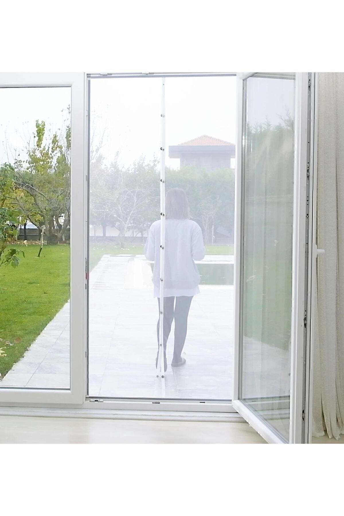 Mıknatıslı Kapı Sinekliği 105x210 Cm Raptiyeli Ve Cırtbantlı