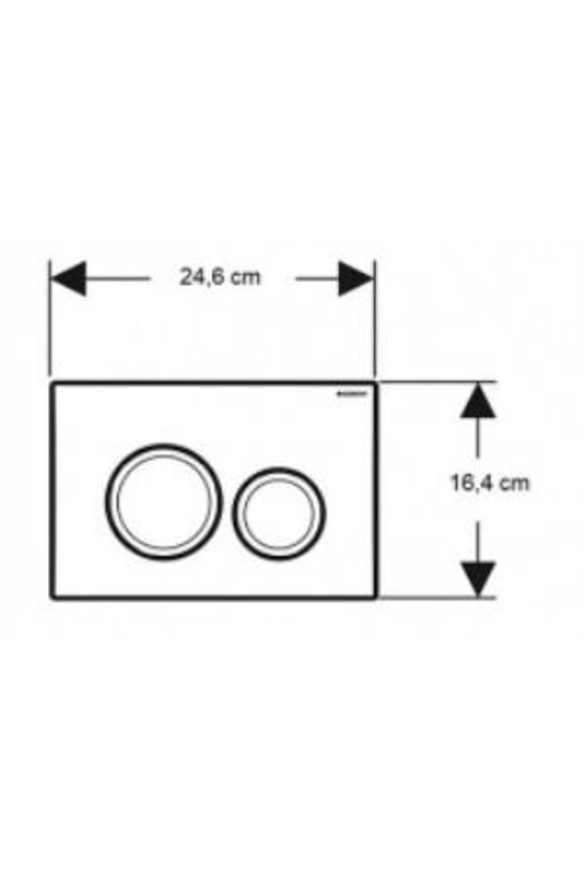 Delta20 115.127.11.1 Kumanda Paneli Çift Basmalı, Beyaz