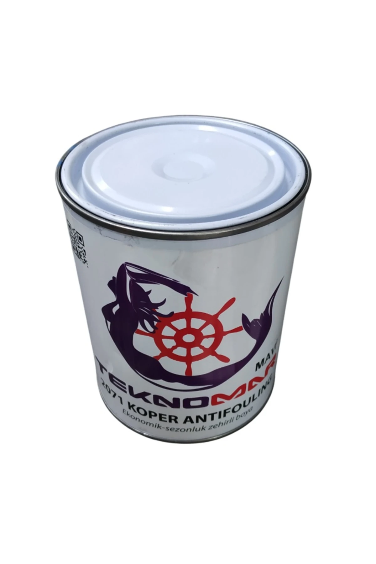 Tekne Zehirli Boya. Teknomar 2,5 Litre. Siyah Zehirli Boya