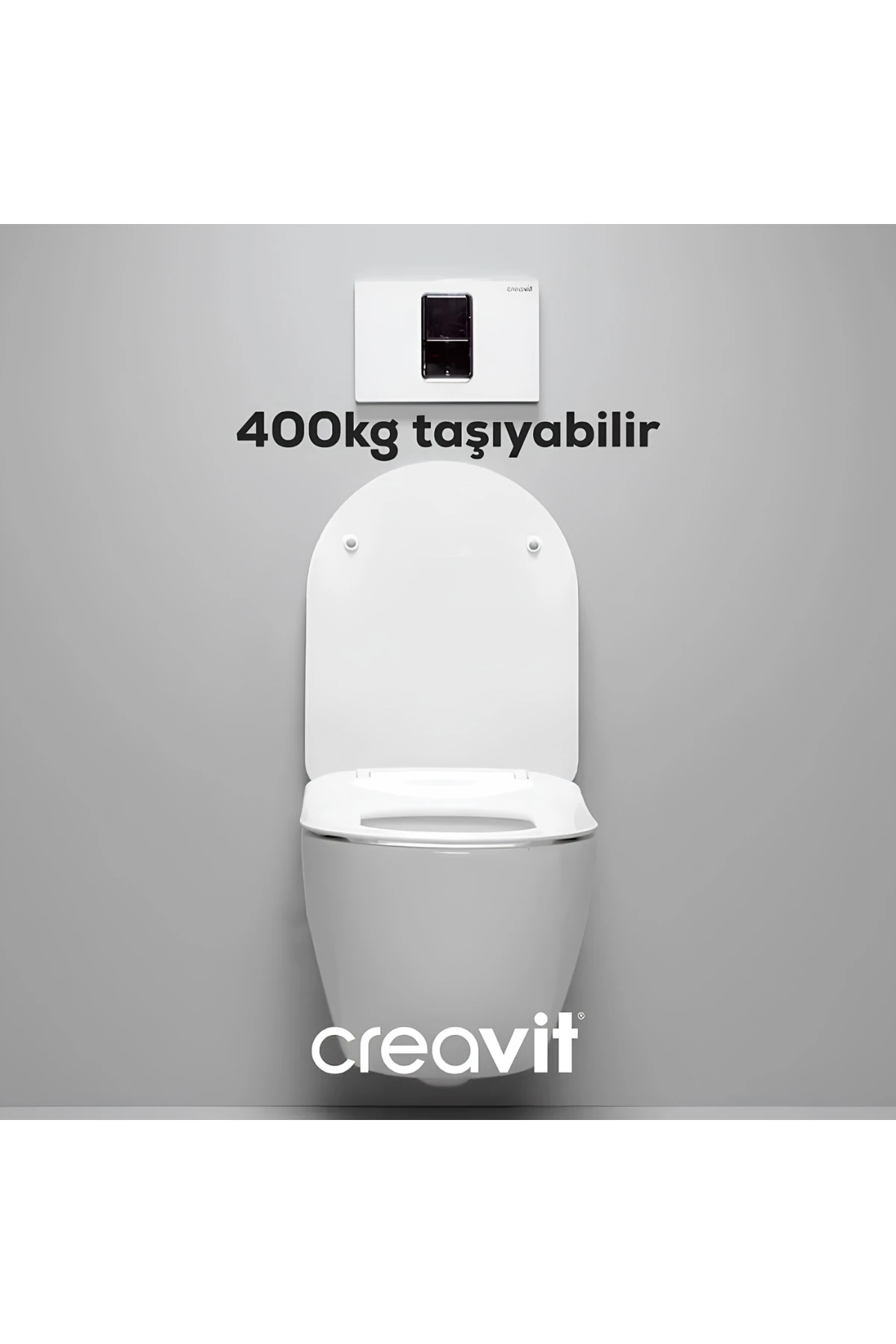 FE322 Free İnci Mat Beyaz Rim-Off Asma Klozet,  Duroplast Mat Beyaz Kapak