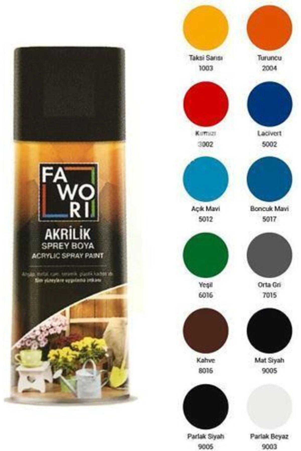 Akrilik Sprey Boya 400 ml. (Ral2002) Makine Kırmızısı