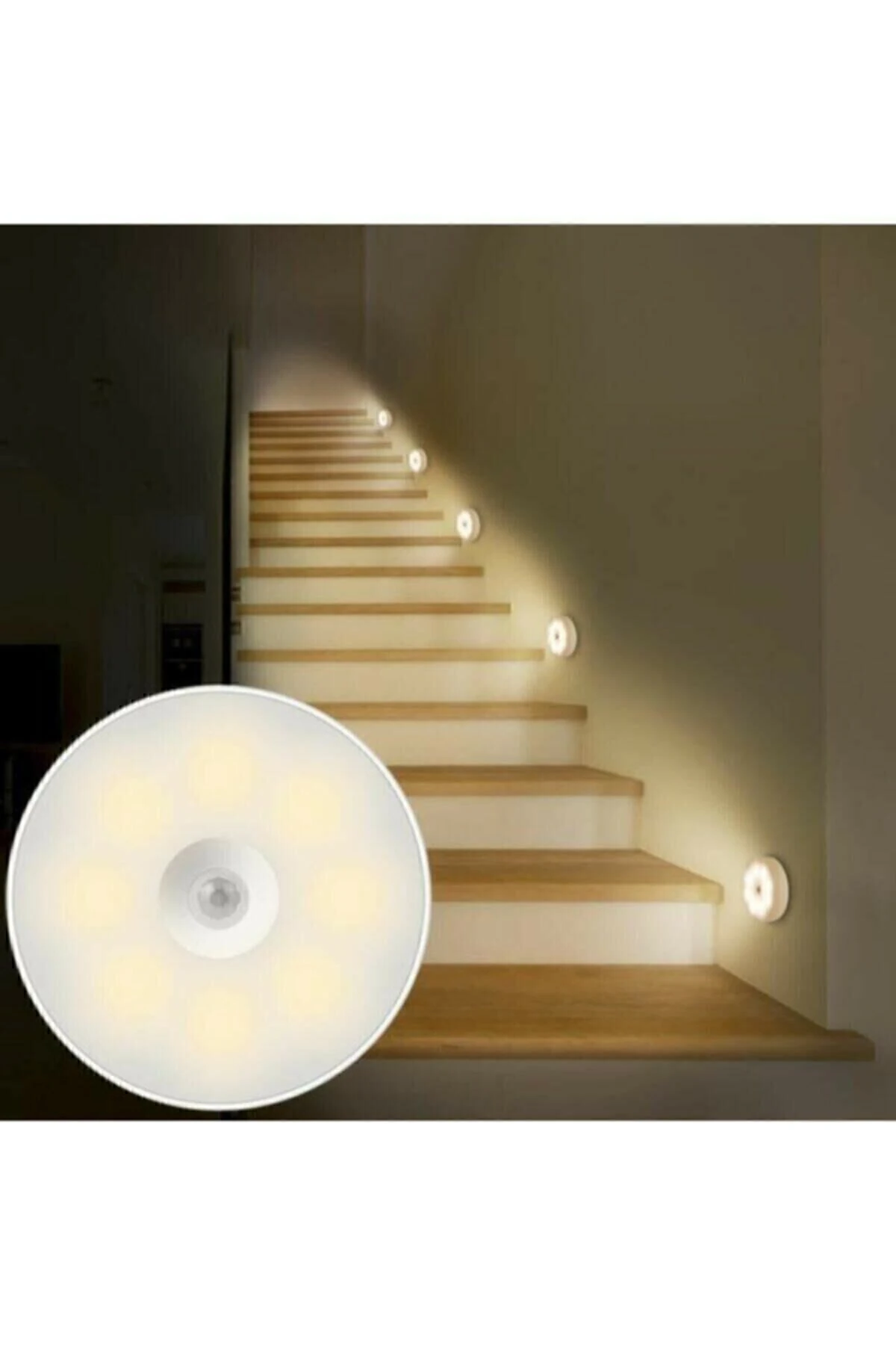 Şarjlı Hareket Sensörlü Mıknatıslı Dolap Içi Led Aydınlatma Spot Led Işık