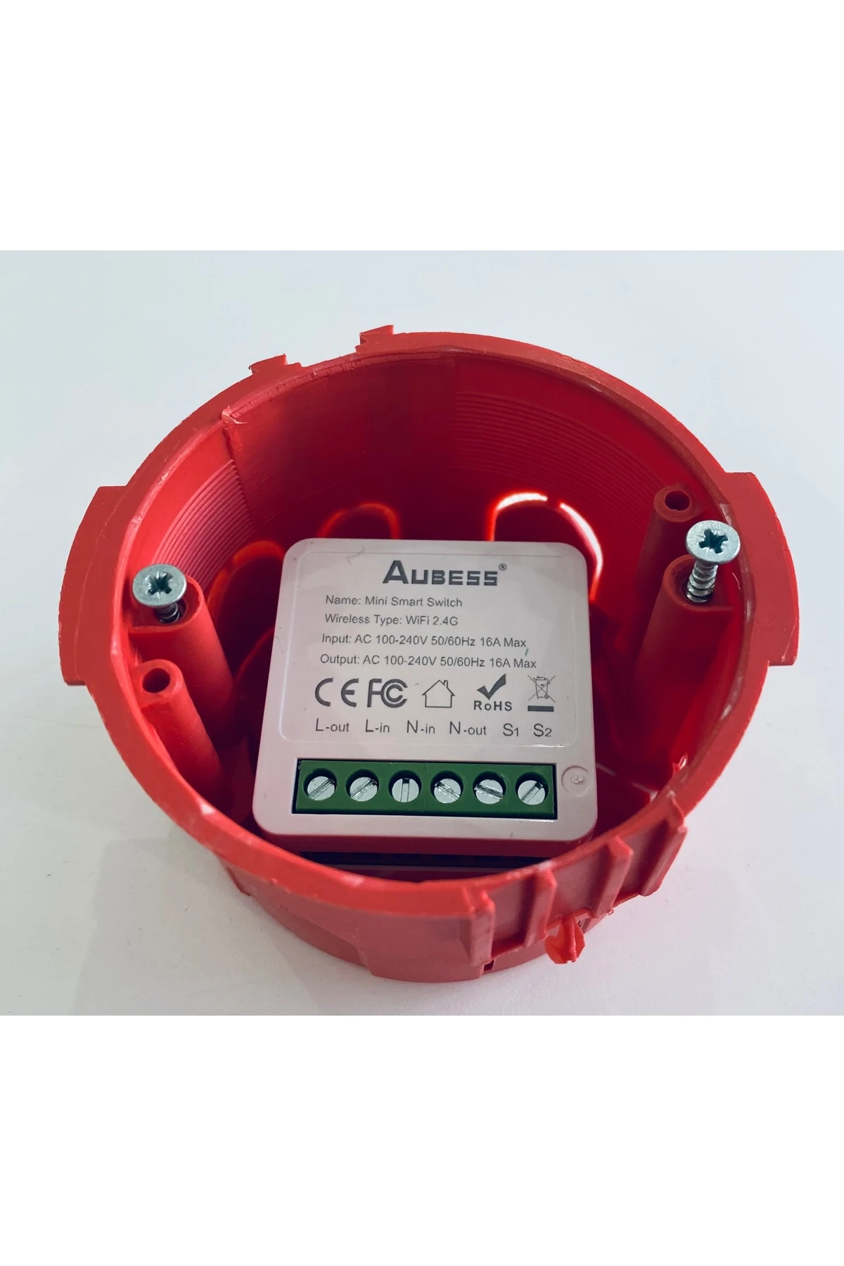 Tuya Aubess 1 Kanal Akıllı Kuru Kontak Wifi Anahtar Role 16 Amper