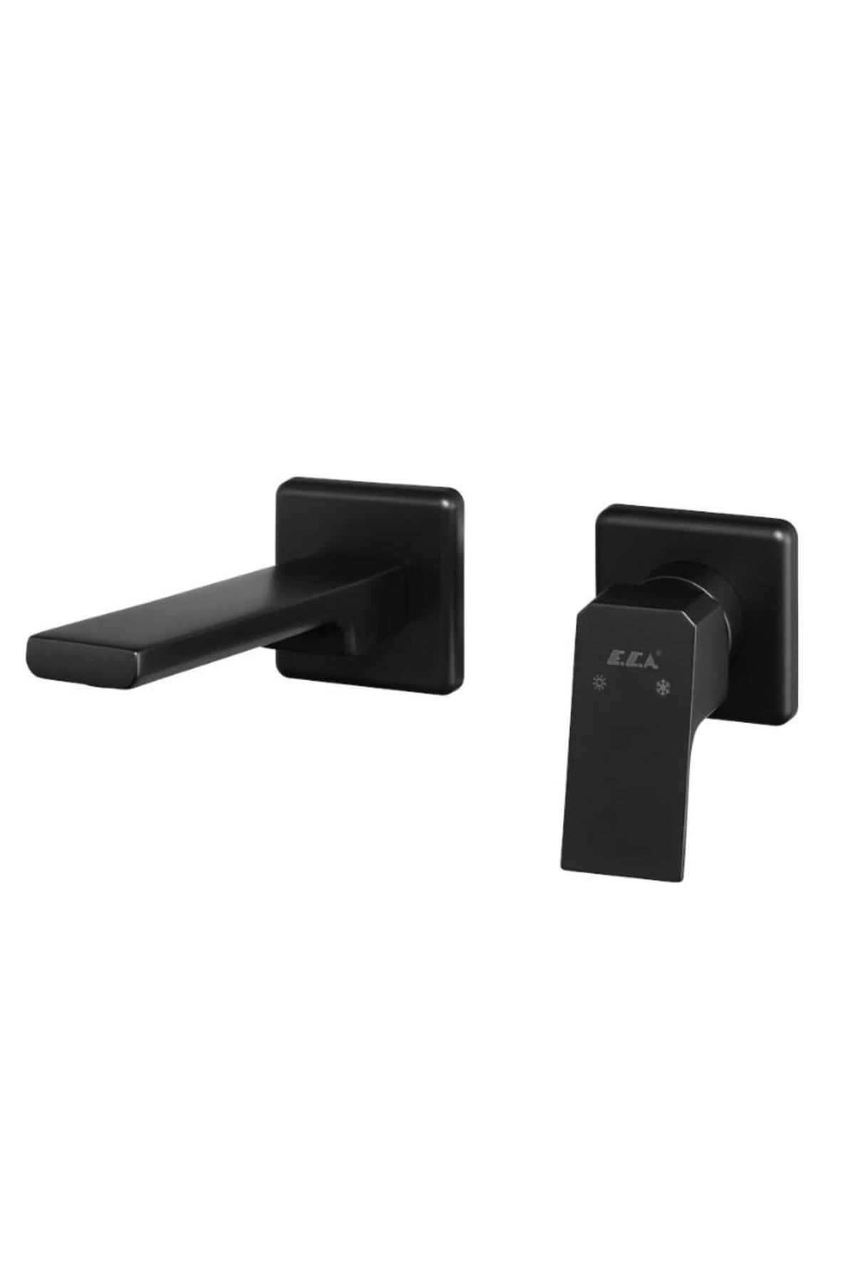 Tiera Ankastre Lavabo Bataryası Mat Siyah Sıva Üstü 102167605C1-KK