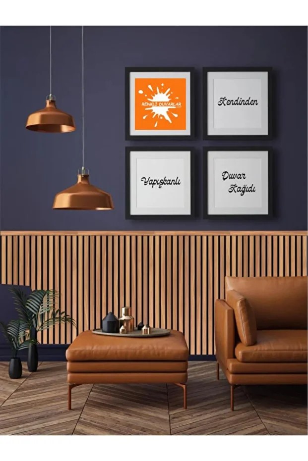 70cmx100cm 1 Adet Rustik Model Ahşap Yapışkanlı Vinil Duvar Kağıdı Çıta Lambiri Panel Desenli
