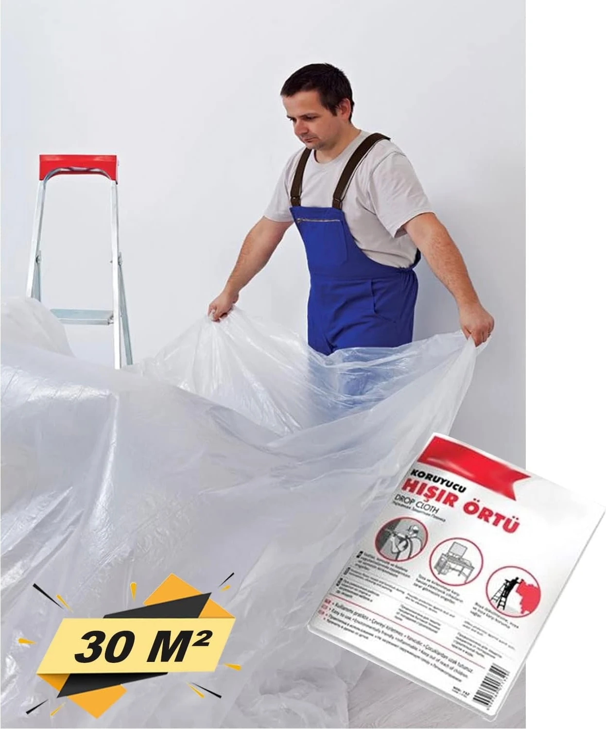 Hışır Örtü Eşya Zemin Koruma 30 M² (4x7.5 Metre)