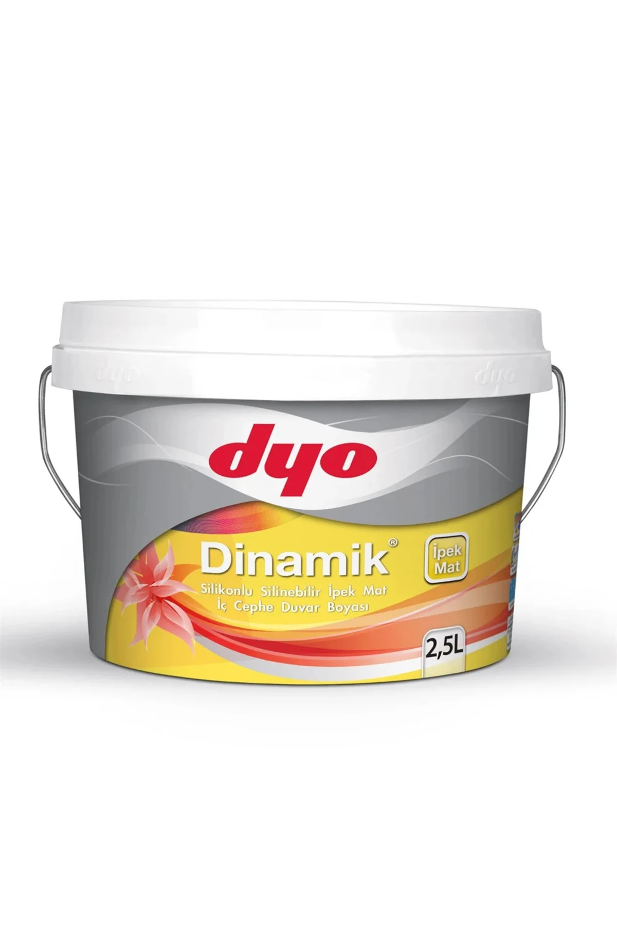 Dyo Dinamik Silikonlu Silinebilir Ipek Mat Iç Cephe Boyası 2,5 Lt Ince Kum