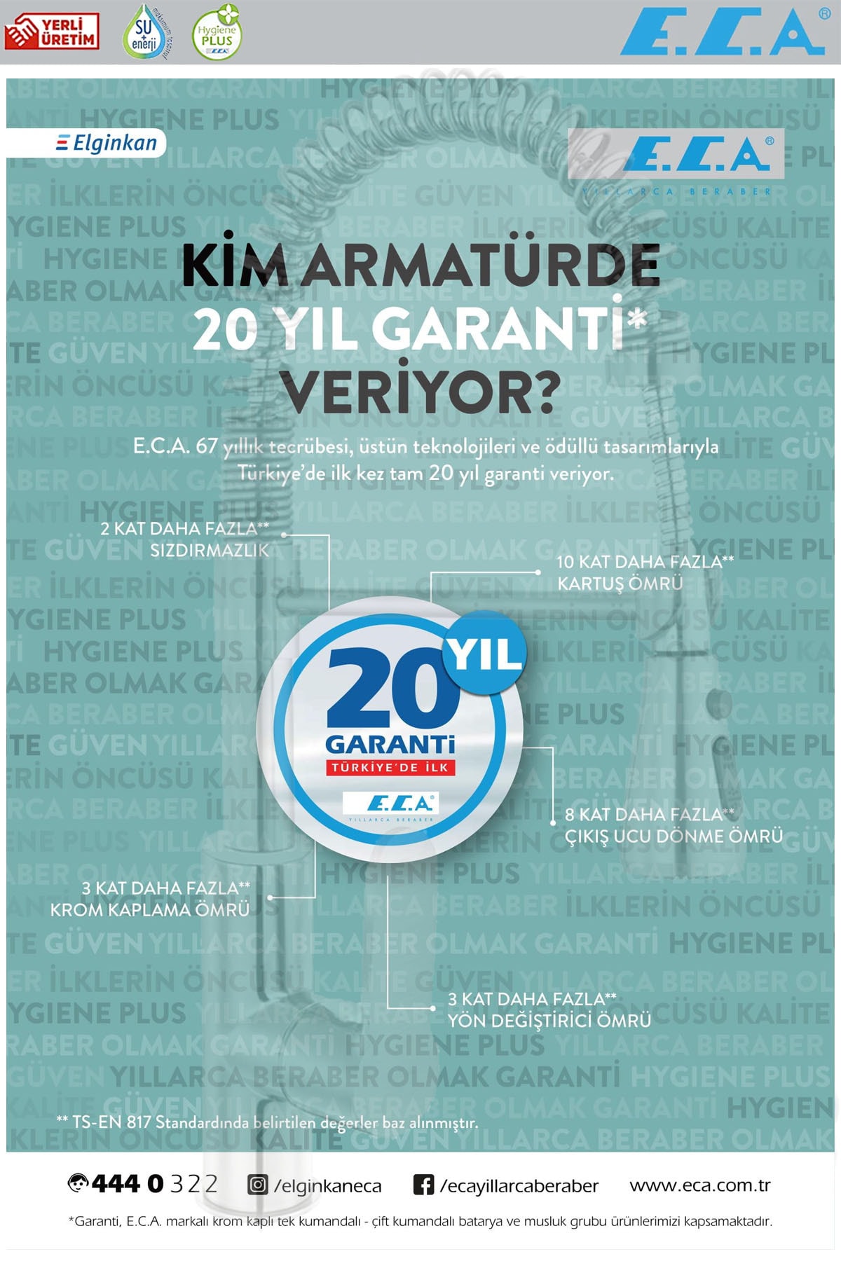 Nita Yaylı Endüstriyel Mutfak Eviye Bataryası Paslanmaz Çelik Görünümlü 102518106