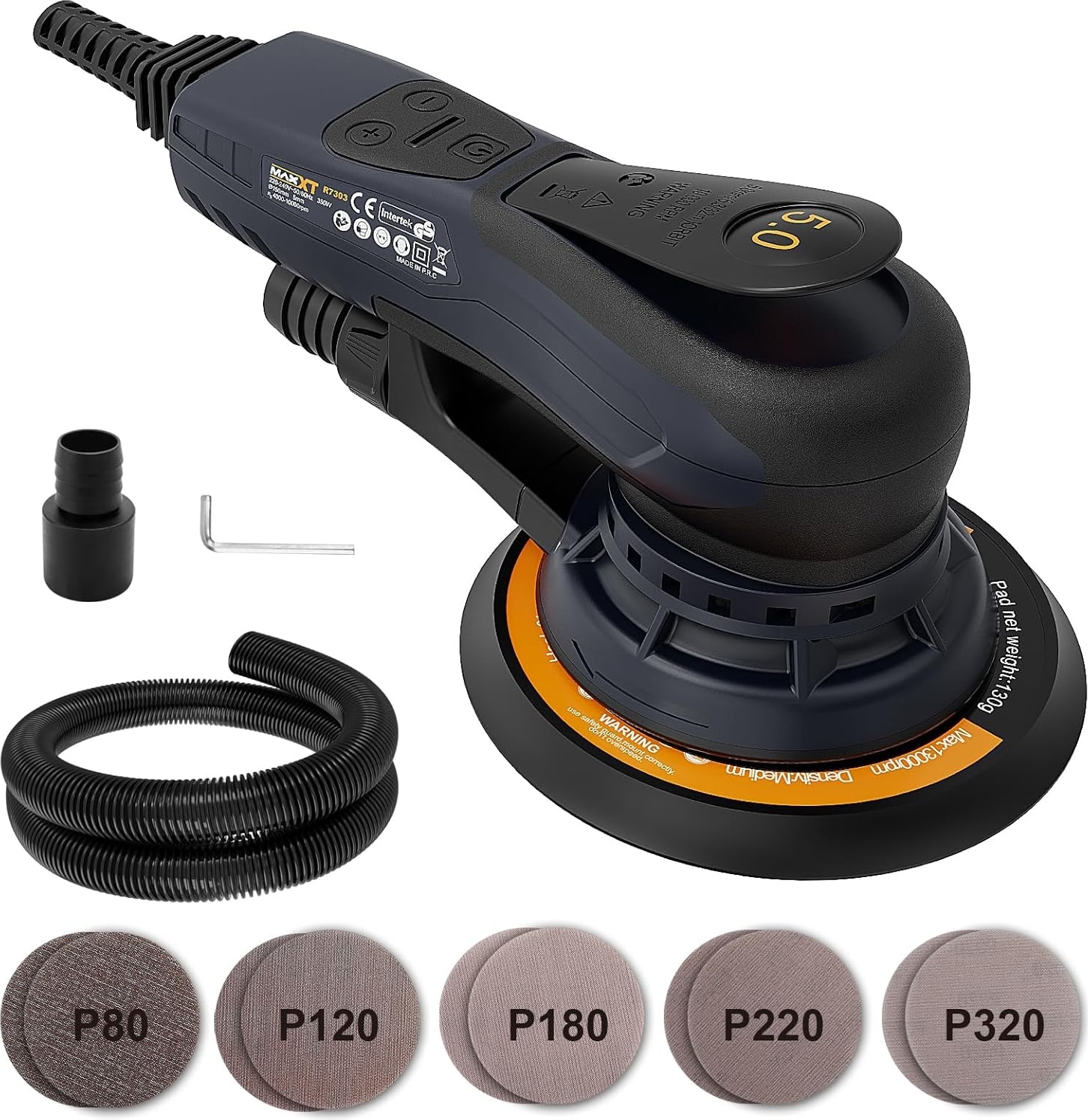 R7303 350W 150MM Elektrikli Eksantrik Zımpara Makinesi