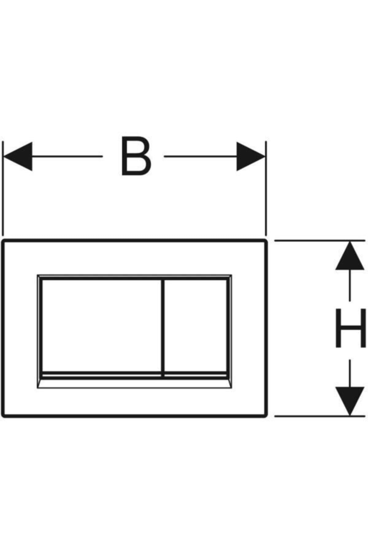 Sigma30 Kumanda Paneli, Çift Basmalı, Mat Beyaz/parlak/mat Beyaz - Temizliği Kolay Kaplama -