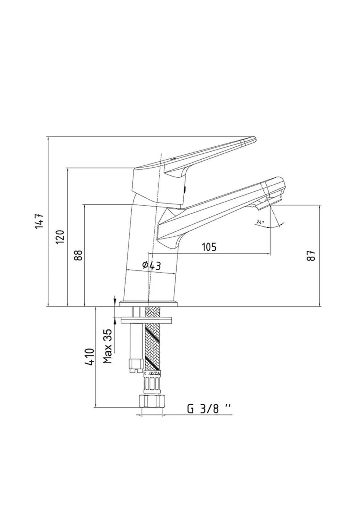 E.c.a Niobe Lavabo Bataryası 102188053