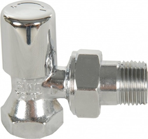 Eca G 1/2'' Krom Volanlı Köşe Radyatör Valfi