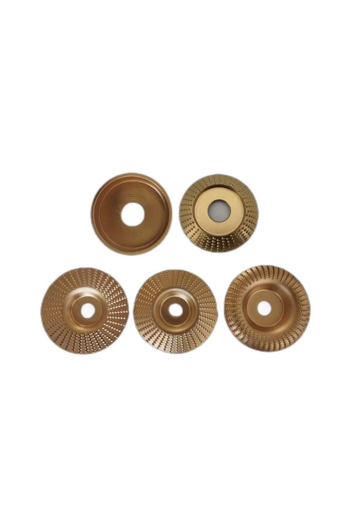 Avuç Taşlama Spral İçin Ahşap Törpü Disk Seti 5 Parça Zımparalama Raspalama Seti Sipral Törpüsü