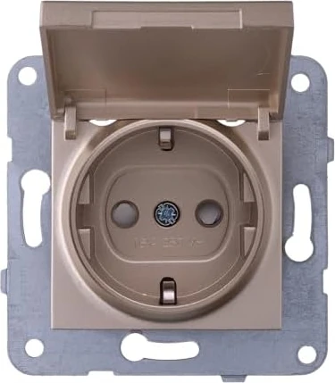 Bronz Kapaklı Topraklı Priz Vakumlu Paket Çarpma Karşıtı Çabuk Bağlantı