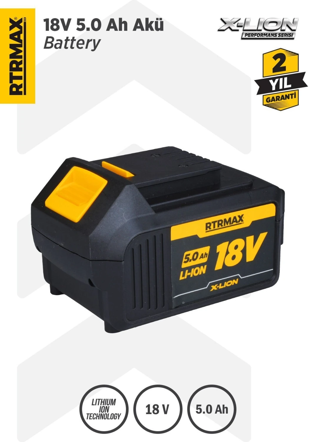 RTX1805 X-Lion Akü Yedek Batarya 5.0 Ah