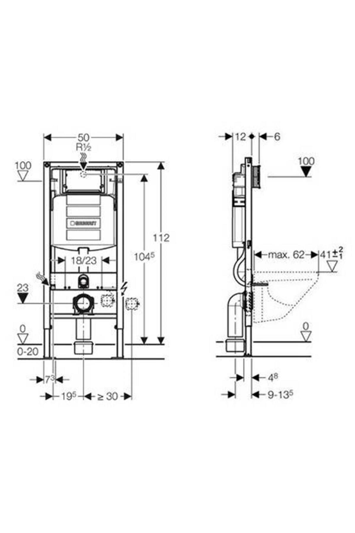 Gömme Rezervuar Sigma - 12 Cm - Duofix