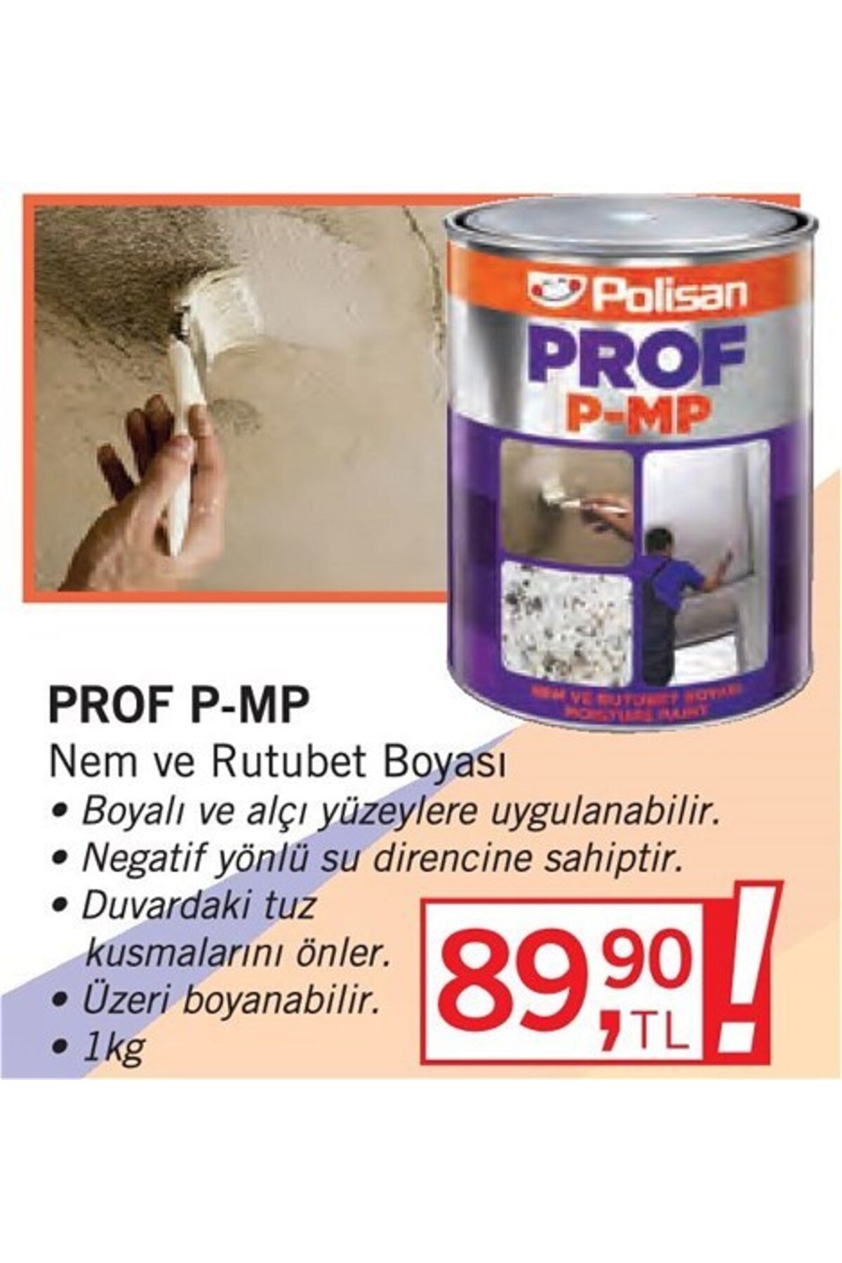 Prof P-MP 1KG Nem ve Rutubet Boyası