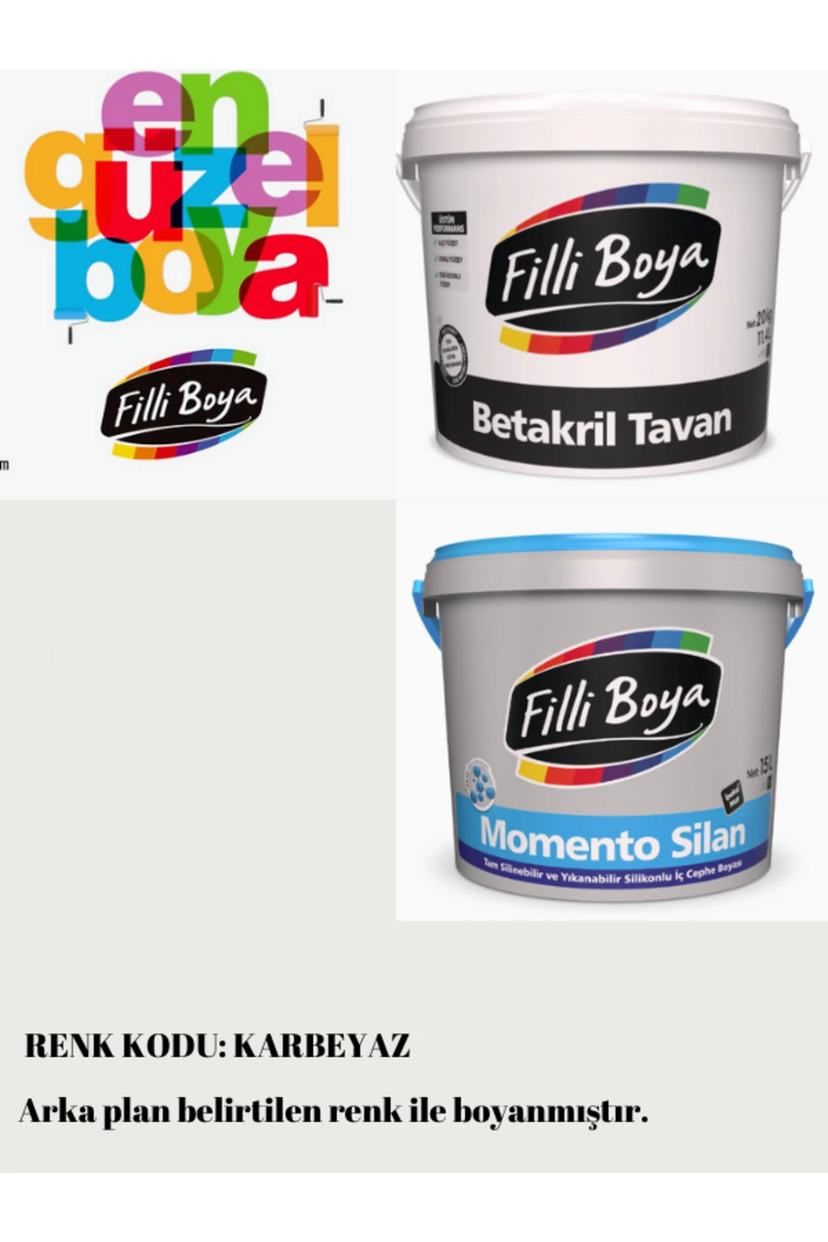 Filli Momento Silan Silinebilir 15 tl-20 kg- Yüksek Örtücü Tavan Boyası 17.5 kg