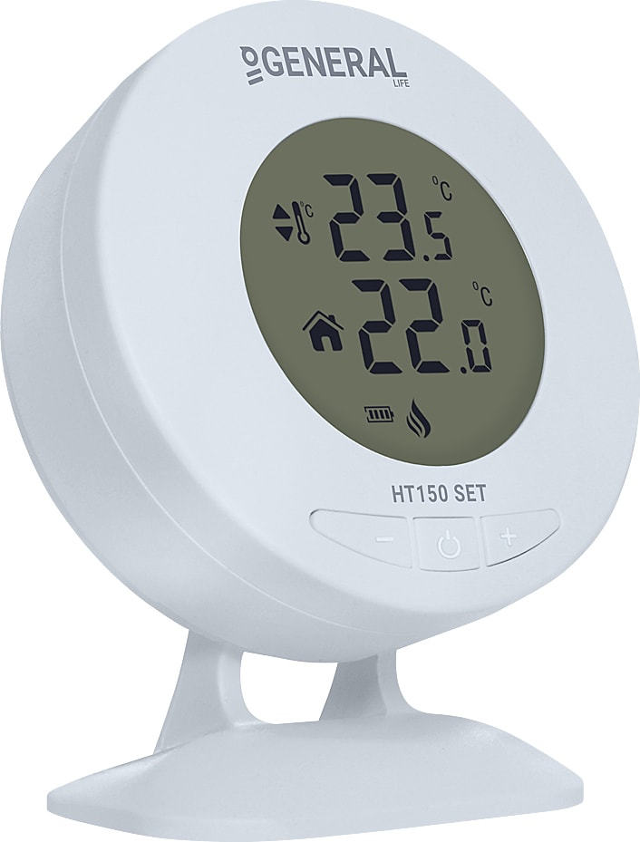 HT150 Kablosuz Oda Termostatı - Beyaz, LCD Ekranlı ve Enerji Tasarrufu Sağlayan