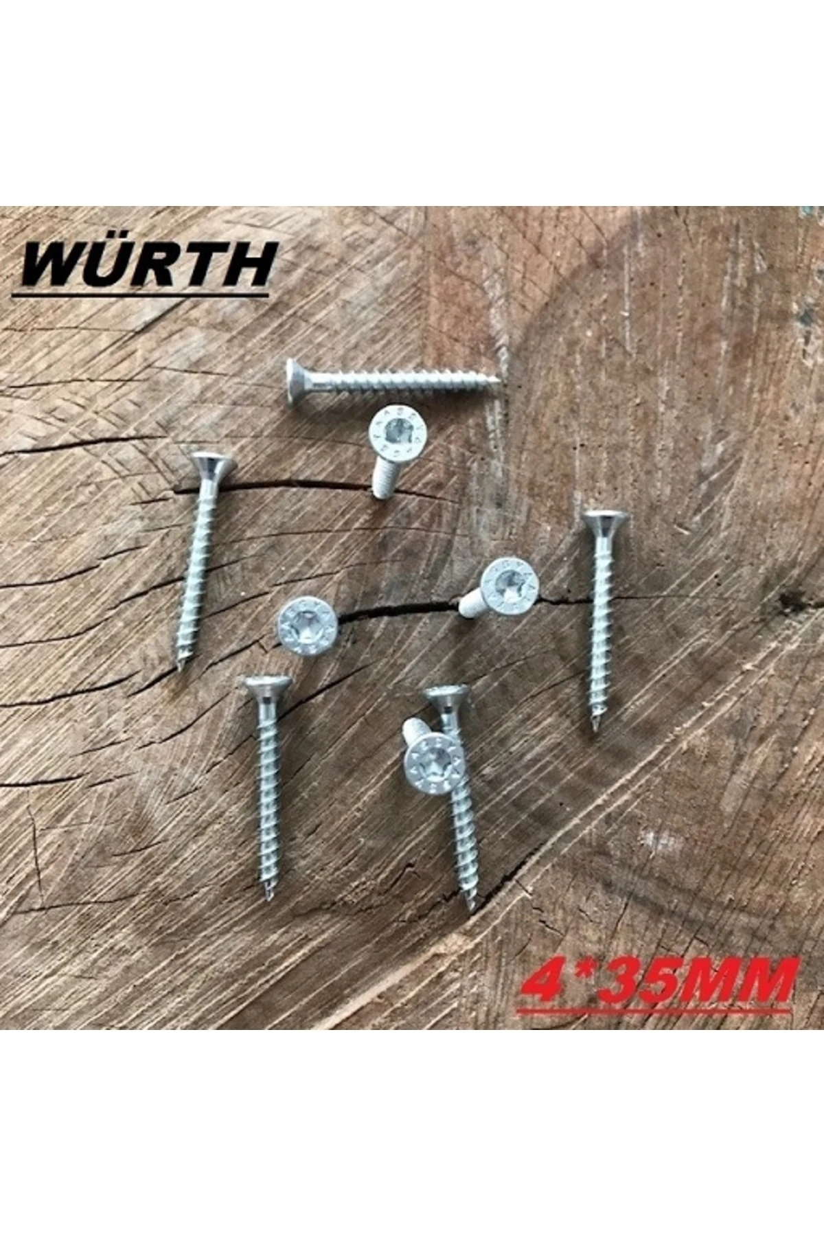 Çinko Çelik Sunta Vidası 4*35 Çapı 4mm Uzunluk 3,5cm 500 Ad