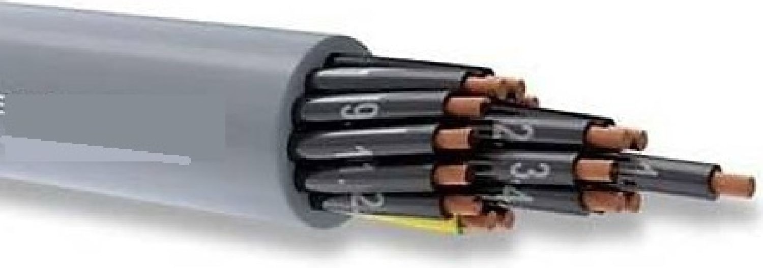 YSLY-16X1.5 ,kesit 1.5mm 16-Damar/çok Telli Pvc Kumanda Kablo