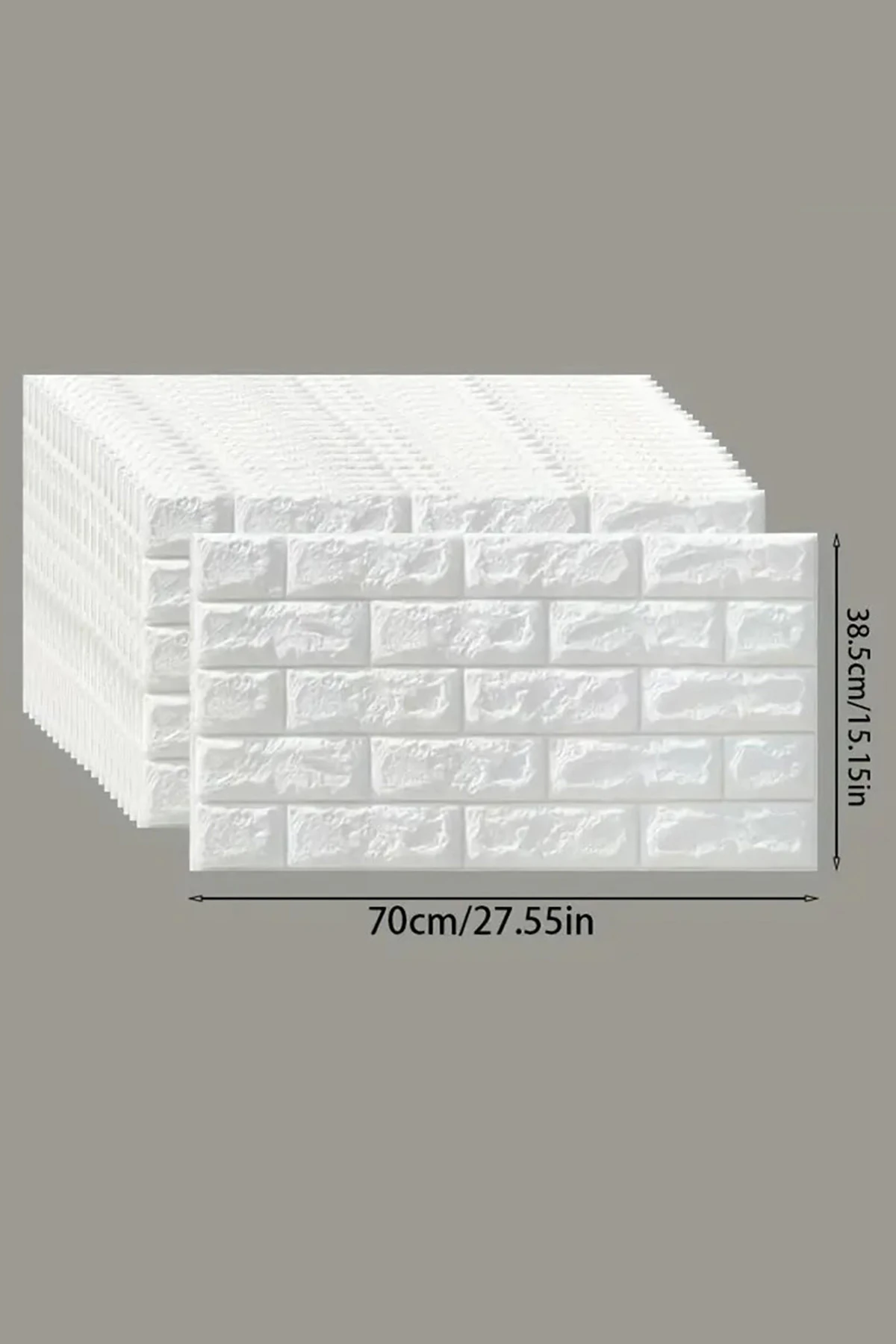 70x35cm 0,25 M² Kendinden Yapışkanlı Duvar Paneli Tuğla Görünümlü