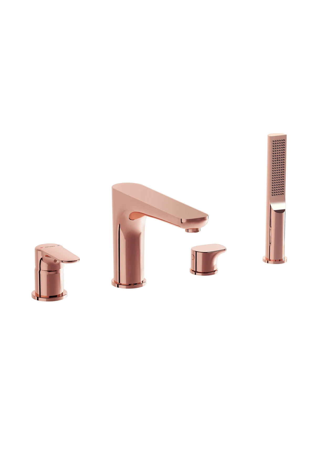 Root Round A4274329 Küvet Bataryası, 4 Delikli, Soft Bakır