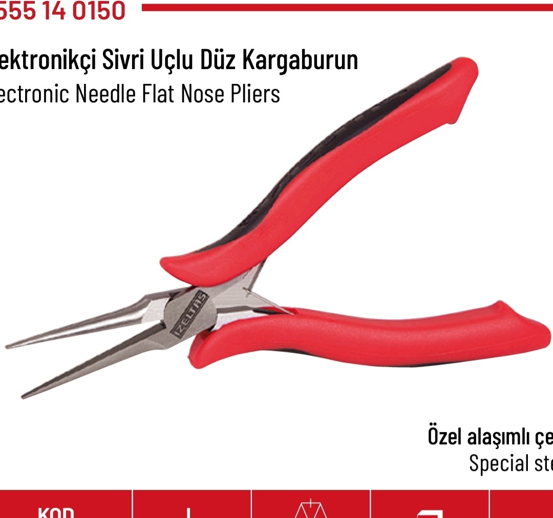 Elektronikçi Sivri Uçlu Kargaburun 150MM