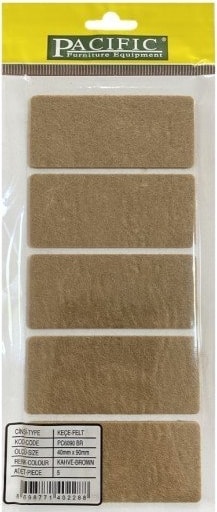 Kaydırmaz Keçe Kare 1plk=05 Ad 40 x 90 Kahve