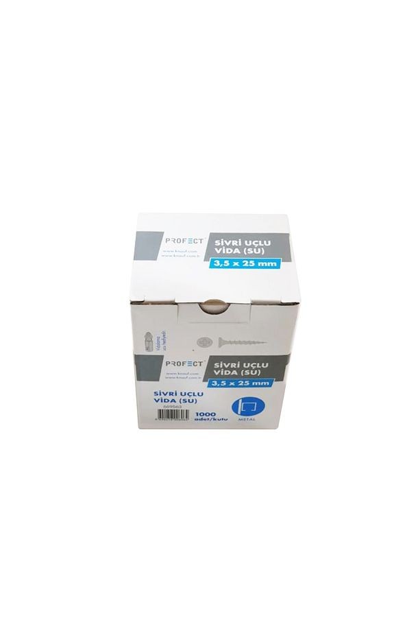 Profect Sivri Uçlu Alçıpan Vidası 3.5 x 25mm 1000'li