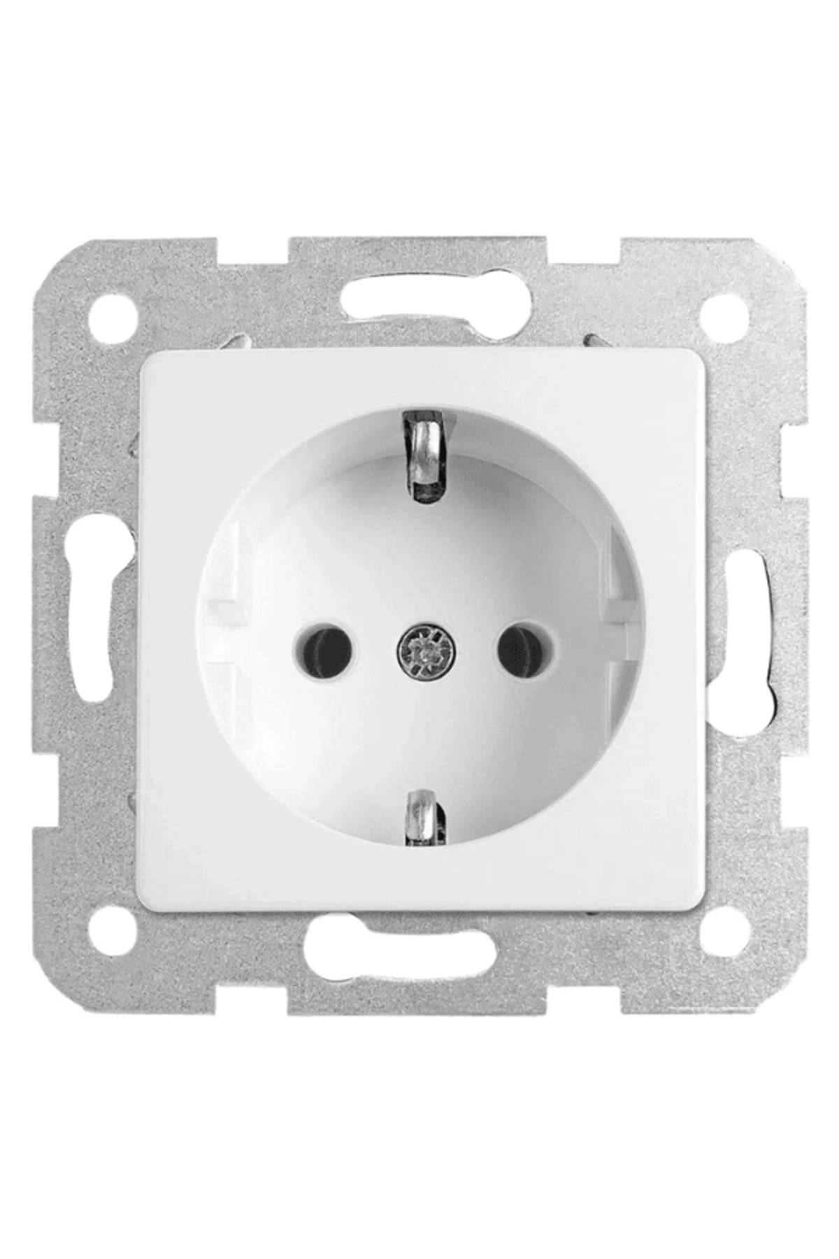 Viko Linnera Topraklı Priz Beyaz (Çerçeve Dahil) 90440008 (2 Adet)