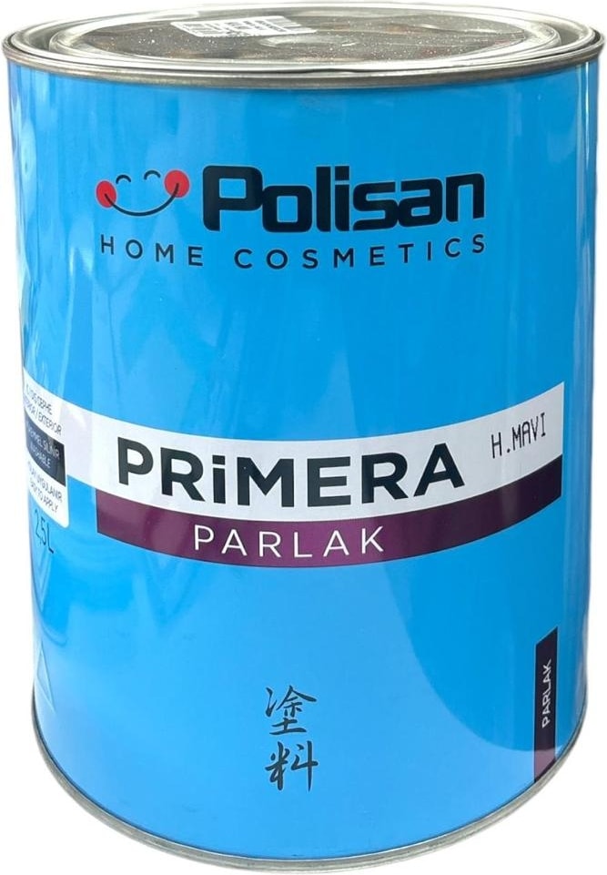POLİSAN Primera Parlak Yağlı Boya Havai Mavi 2,5lt