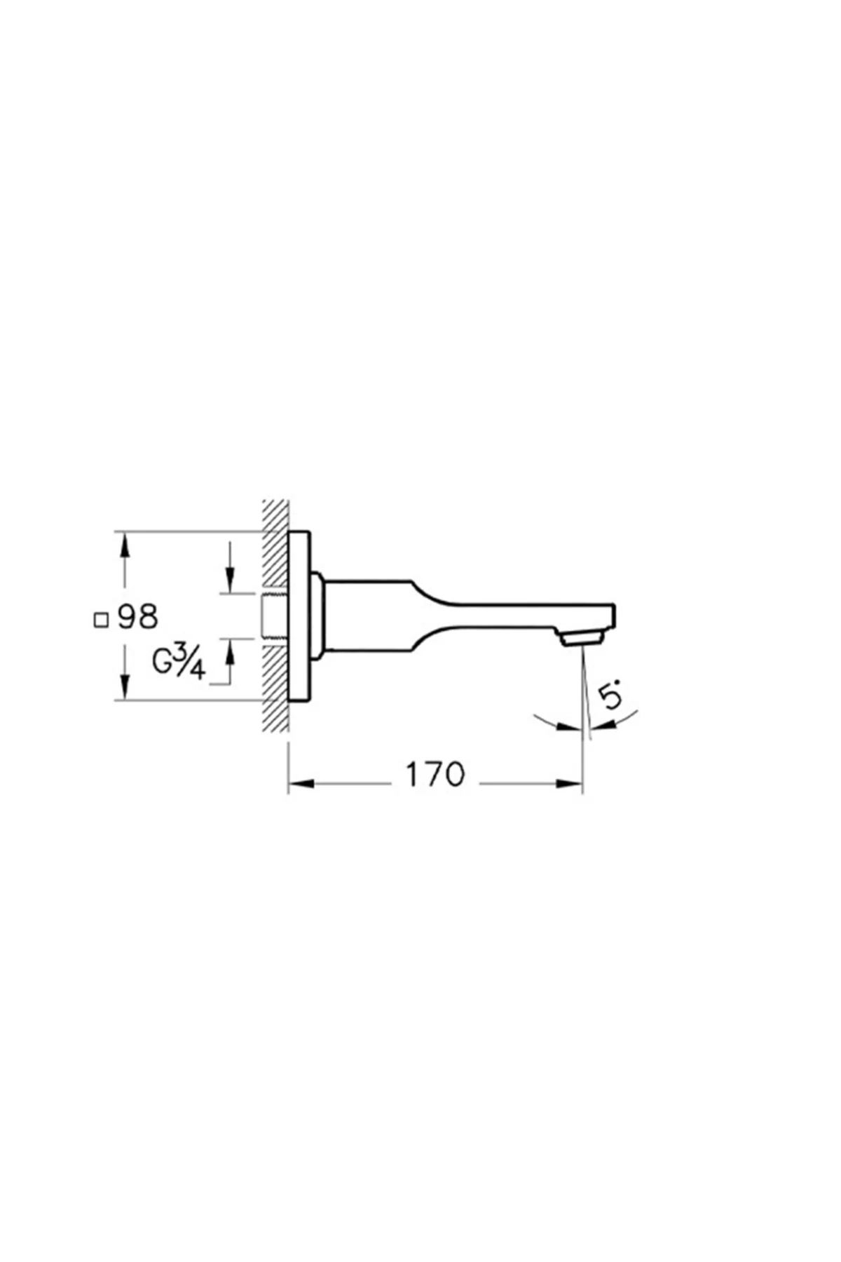 Suit L A4249126 Ankastre Çıkış Ucu - Bakır