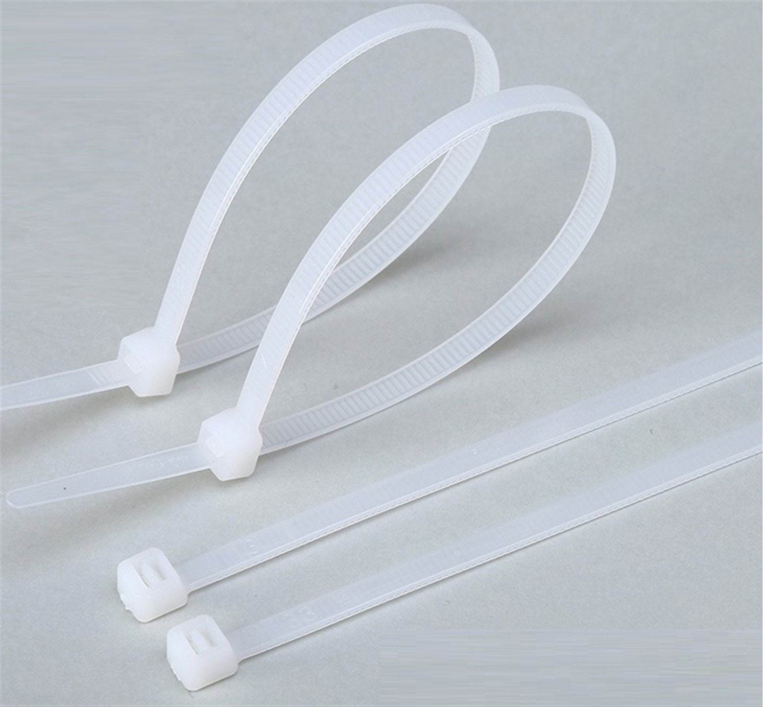 (50 Adet) 55CM x 8mm Plastik Cırt Kelepçe Kablo Bağı Saydam-Beyaz Ean- 2060221022142