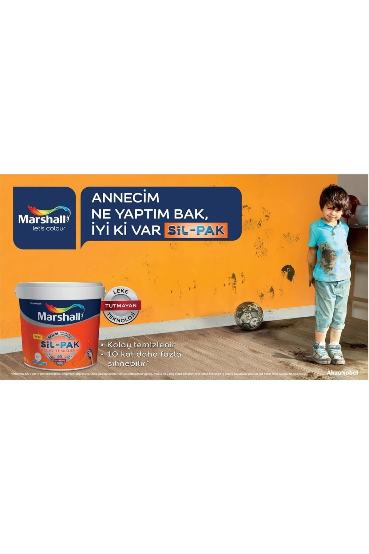 Sil-pak Leke Tutmaz Duvar Boyası 2,5 lt Zencefil