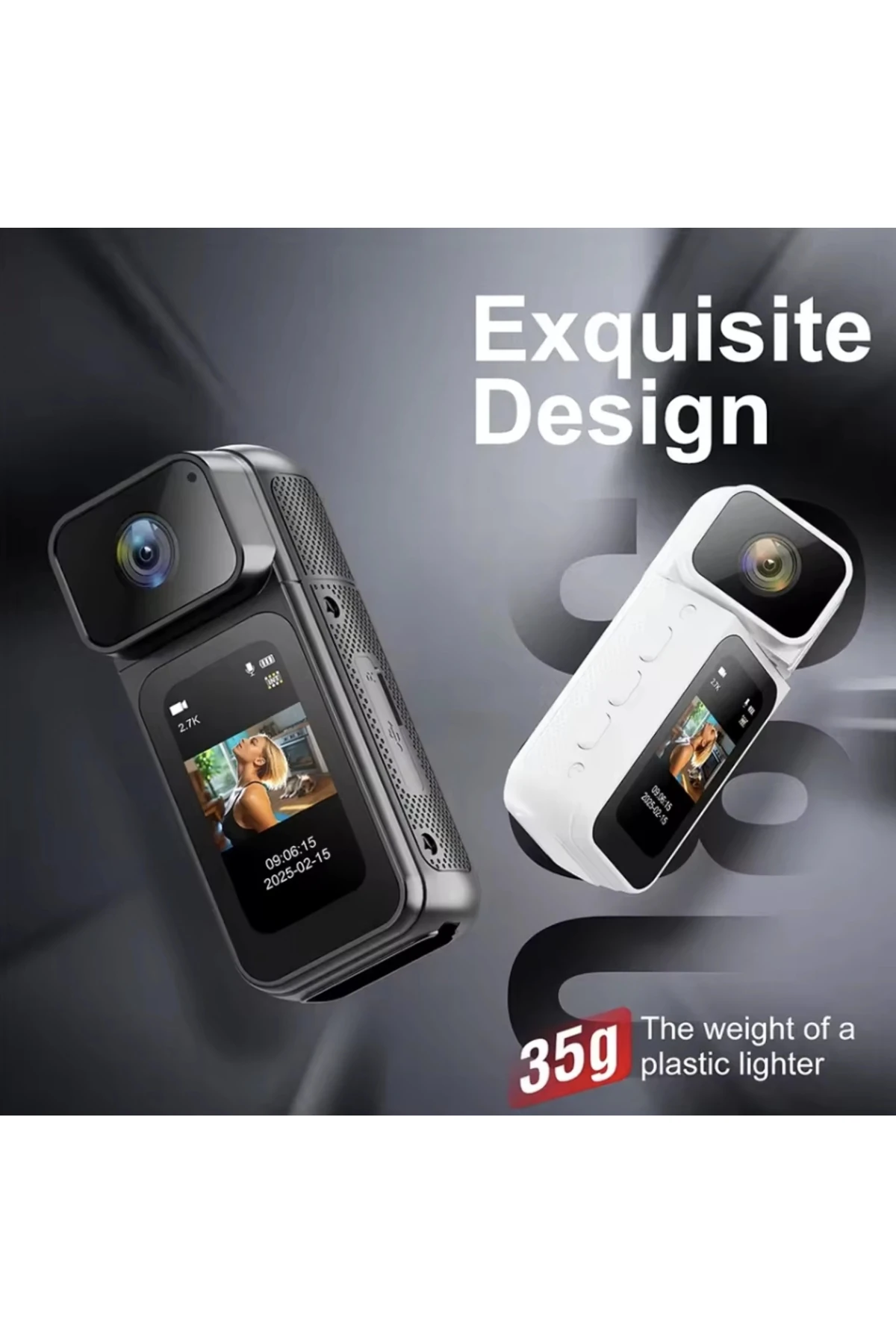 S80 Mini Aksiyon Kamerası – 1080p Full HD, Manyetik Tasarım, 180° Geniş Açılı Spor Kamera