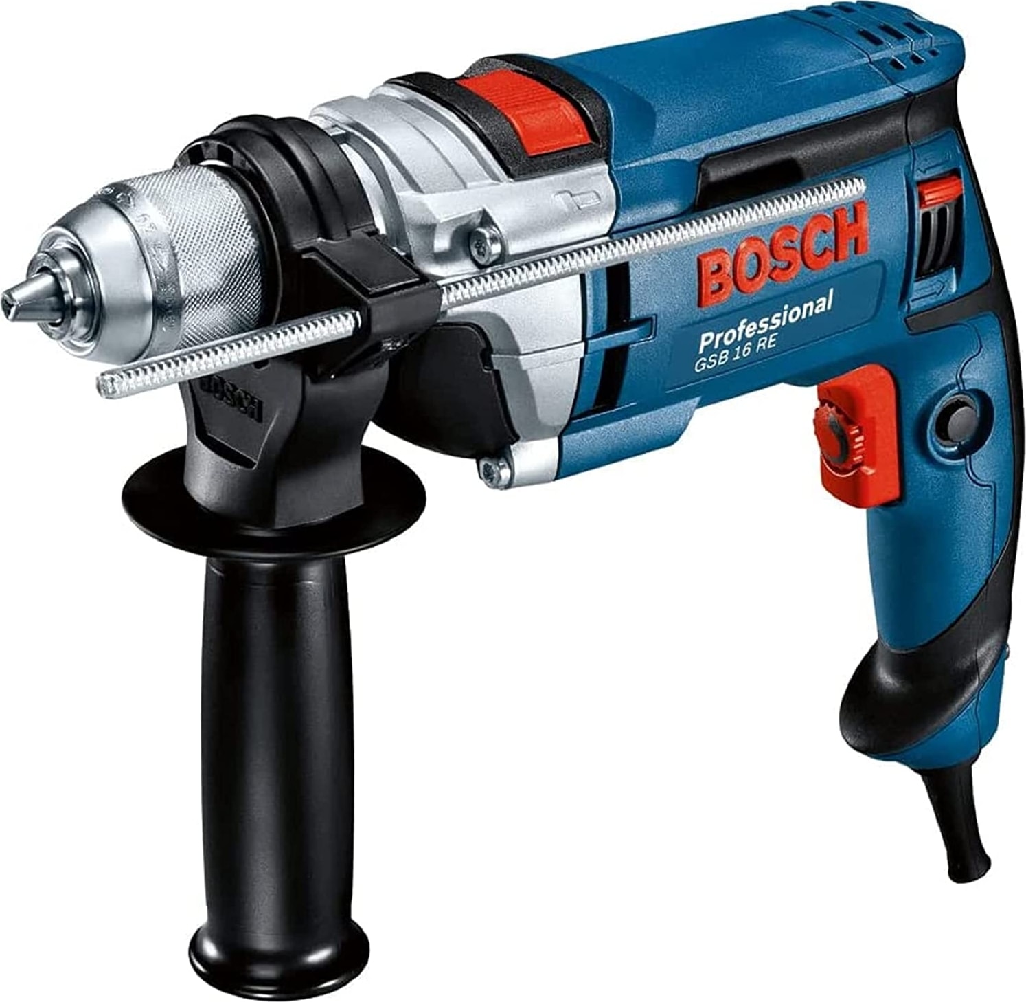 BOSCH Gsb 16 Re Professional 750W Darbeli Matkap + 54 Parça Matkap Ucu Seti Vidalama Ucu Seti Cırcırlı Tornavida