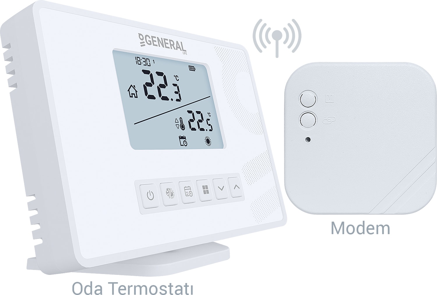 Mitra HT300S Rf Haftalık Programlı Kablosuz Oda Termostatı